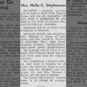 Obituary for Nolle C. Stephenson